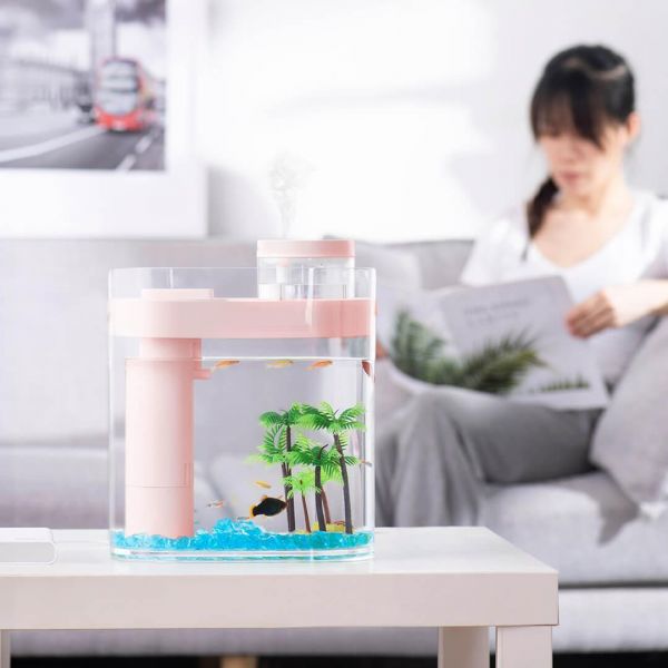 Аквариум с увлажнителем воздуха Xiaomi HFJH (HF-JHYGZH002) 26 x 13.5 x 28 Pink