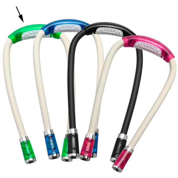 Лампа LED Flexible Neck Light для чтения green