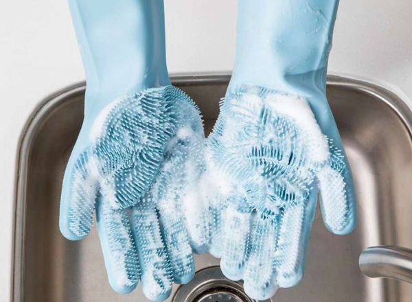 Силиконовые перчатки Xiaomi Jordan-Judy Silicone Gloves Blue
