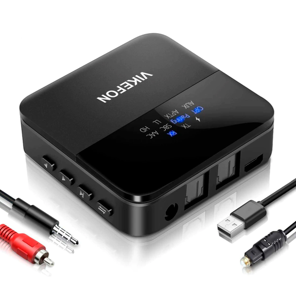 Bluetooth-ресивер-трансмиттер Vikefon BT-B20. Bluetooth 5.0, AptX HD, CSR8675
