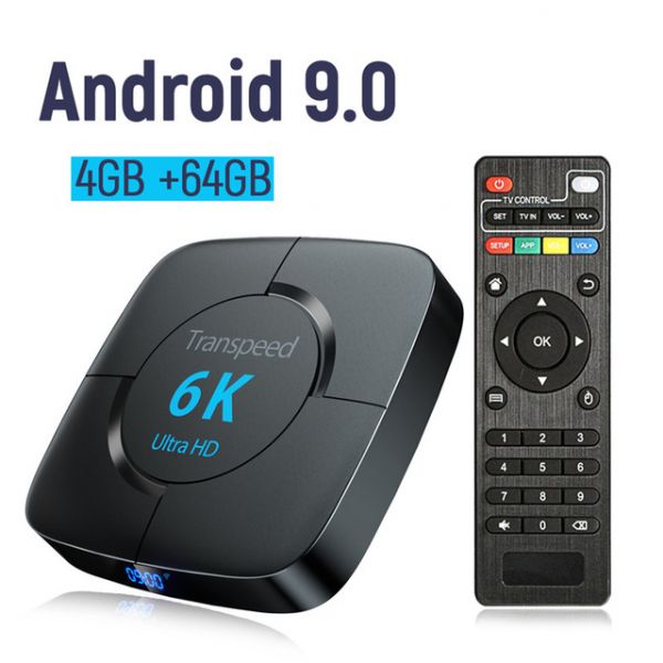 Смарт ТВ приставка Transpeed 6K 4/64Gb 