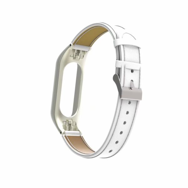 Ремешок Gasta Leather for Xiaomi Mi Band 3 color White