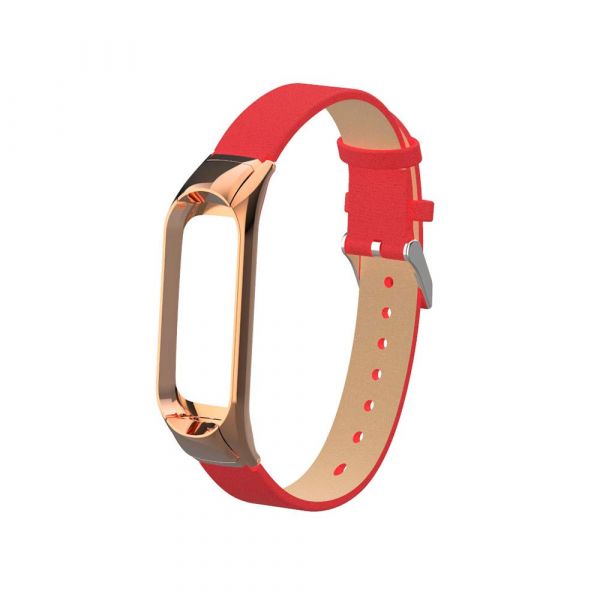 Ремешок Gasta Leather Modern for Xiaomi Mi Band 3 color Red
