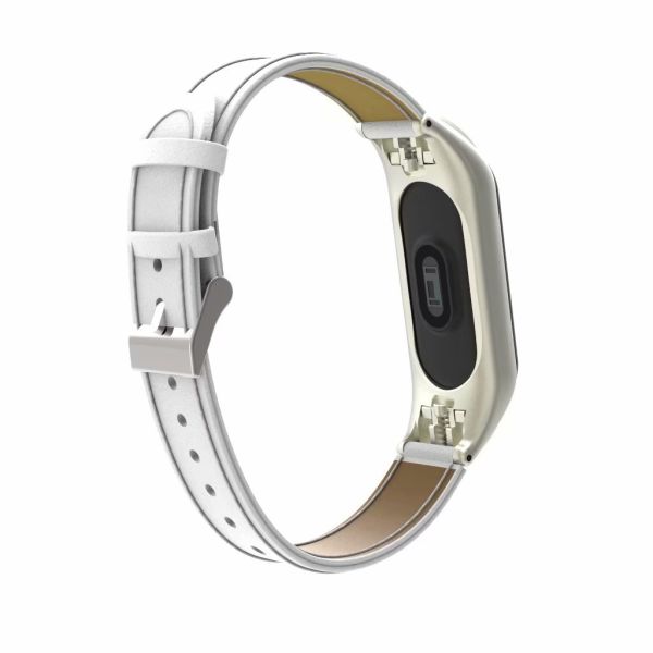 Ремешок Gasta Leather for Xiaomi Mi Band 3 color White