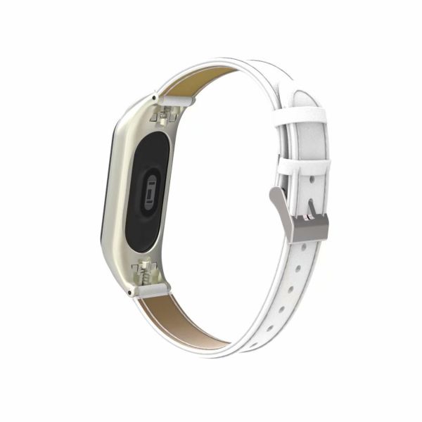 Ремешок Gasta Leather for Xiaomi Mi Band 3 color White