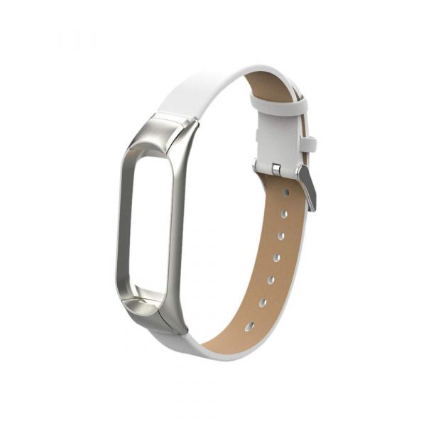 Ремешок Gasta Leather Modern for Xiaomi Mi Band 3 color White