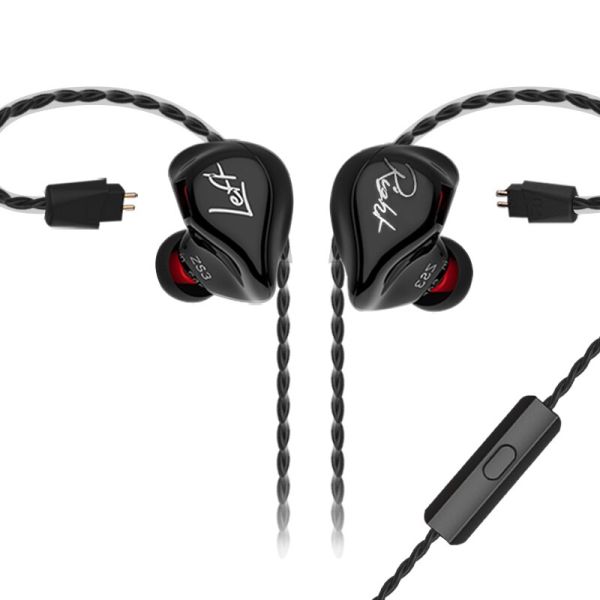 Наушники KZ ZS3 с микрофоном black