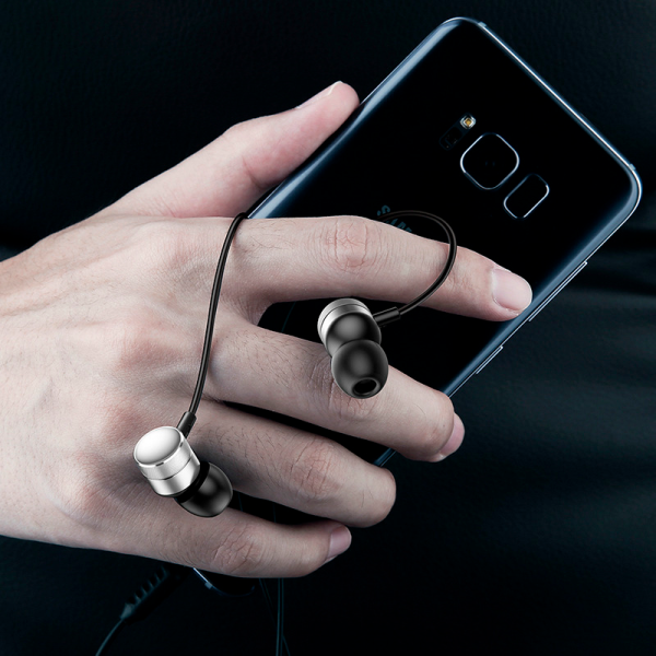 Наушники Baseus H04 silver