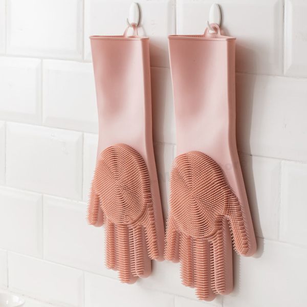 Силиконовые перчатки Xiaomi Jordan-Judy Silicone Gloves Pink